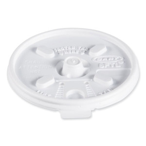 Dart Lift n' Lock Plastic Hot Cup Lids, Fits 8 oz Cups, White, 1,000/Carton (DCC8FTL) View Product Image