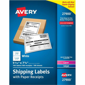 LABELS;SHIP;W/REC;100BX;WT