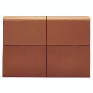 Pendaflex Expanding Wallet, 3.5" Expansion, 1 Section, Elastic Cord Closure, Tabloid Size, Brown