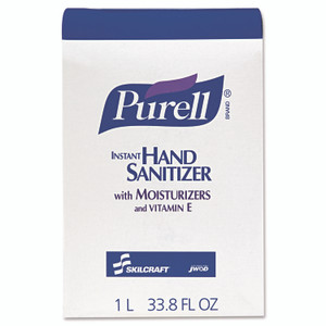 AbilityOne 8520015220828, SKILCRAFT PURELL Instant Dispenser Refill Liquid Hand Sanitizer, 1,000 mL, 8/Box