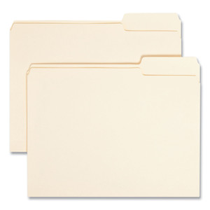 Smead Manila File Folders, 1/3-Cut Tabs: Right Position, Letter Size, 0.75" Expansion, Manila, 100/Box
