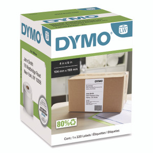 DYMO LabelWriter Shipping Labels, 4" x 6", White, 220 Labels/Roll