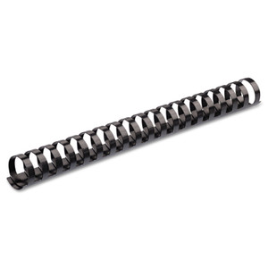 Fellowes Plastic Comb Bindings, 3/4" Diameter, 150 Sheet Capacity, Black, 25/Pack