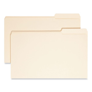 Smead Reinforced Tab Manila File Folders, 1/3-Cut Tabs: Right Position, Legal Size, 0.75" Expansion, 11-pt Manila, 100/Box
