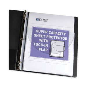 C-Line Super Capacity Sheet Protectors with Tuck-In Flap, 200", Letter Size, 10/Pack (CLI61027) View Product Image