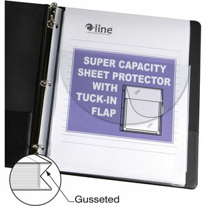 C-Line Super Capacity Sheet Protector with Tuck-in Flap - 200 x Sheet Capacity - For Letter 8 1/2" x 11" Sheet - Clear - Vinyl