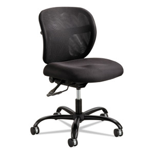 Safco Vue Intensive-Use Mesh Task Chair, Supports Up to 500 lb, 18.5" to 21" Seat Height, Black (SAF3397BL) View Product Image