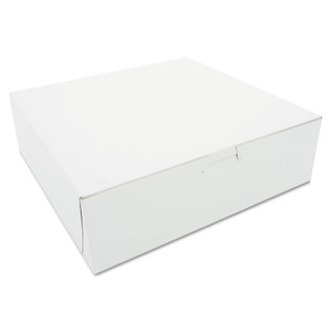 SCT White One-Piece Non-Window Bakery Boxes, 10 x 10 x 3, White, Paper, 200/Carton (SCH0971) View Product Image