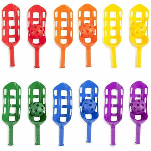 Champion Sports Scoop Ball Set - 2 Pair - Red, Orange, Yellow, Green, Blue, Purple