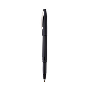 Pentel Rolling Writer Roller Ball Pen, Stick, Medium 0.8 mm, Black Ink, Black Barrel, Dozen (PENR100A) View Product Image