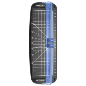 Westcott Multi-Purpose Personal Trimmer, 10 Sheets, 12" Cut Length, Plastic Base, 6.38 x 12 (ACM15804) View Product Image