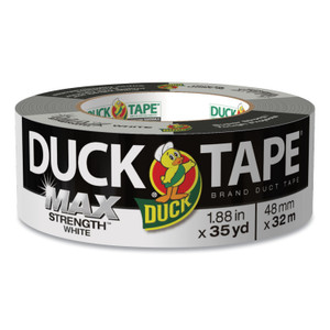 Duck MAX Duct Tape, 3" Core, 1.88" x 35 yds, White (DUC240866) View Product Image