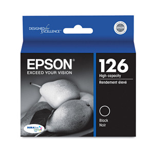 Epson T126120-S (126) DURABrite Ultra High-Yield Ink, Black View Product Image