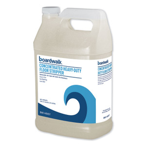 Boardwalk Concentrated Heavy-Duty Floor Stripper, 1 gal Bottle, 4/Carton (BWK4404ST) View Product Image