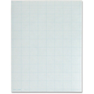 TOPS Quad Ruling Cross Section Pad - Letter - 50 Sheets - Glue - Both Side Ruling Surface - 20 lb Basis Weight