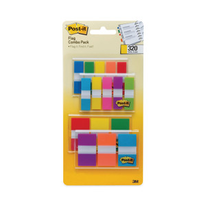 Post-it Flags 0.5" and 1" Page Flag Value Pack, Nine Assorted Colors, 320/Pack (MMM683XL1) View Product Image