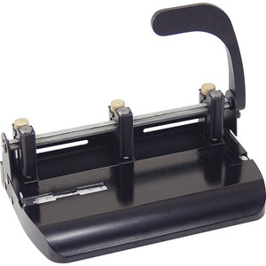 Officemate Heavy-Duty Hole Punch with Lever Handle - 3 Punch Head(s) - 32 Sheet of 20lb Paper - 9/32" Punch Size