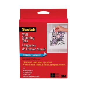 Scotch Removable Double-Sided Mounting Squares - 0.45" Length x 0.45" Width - (MMM7225)