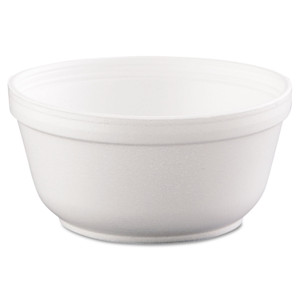 Dart Insulated Foam Bowls, 12 oz, White, 50/Pack, 20 Packs/Carton