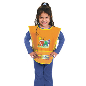 Creativity Street Kraft Artist Smock, Fits Kids Ages 3-8, Vinyl, One Size Fits All, Bright Colors (CKC5207) View Product Image