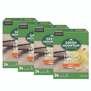 Green Mountain Coffee French Vanilla Decaf Coffee K-Cups, 96/Carton