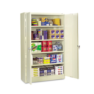 Tennsco Assembled Jumbo Steel Storage Cabinet, 48w x 18d x 78h, Putty (TNNJ1878SUPY) View Product Image