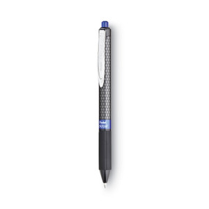 Pentel Oh! Gel Pen, Retractable, Medium 0.7 mm, Blue Ink, Black Barrel, Dozen (PENK497C) View Product Image
