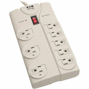 Tripp Lite series 1440 Joule 8-Outlet Surge Protector - Gray - NEMA 5-15P - 8 x NEMA 5-15R - 1800 VA - 1440 J