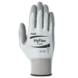 Hyflex 11644 Wht Cut/13Ga Pe W/ Gray Pu Ct 9 (012-11-644-9)