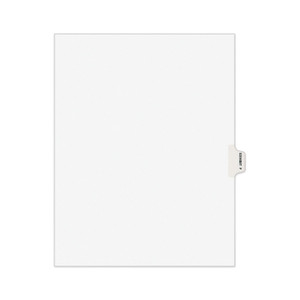 Avery-Style Preprinted Legal Side Tab Divider, 26-Tab, Exhibit F, 11 x 8.5, White, 25/Pack, (1376) View Product Image