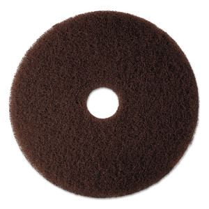 3M Low-Speed High Productivity Floor Pad 7100, 20" Diameter, Brown, 5/Carton (MMM08448) View Product Image