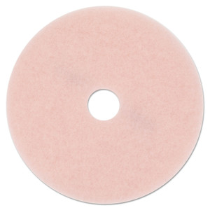 3M Ultra High-Speed Eraser Floor Burnishing Pad 3600, 27" Diameter, Pink, 5/Carton (MMM25863) View Product Image
