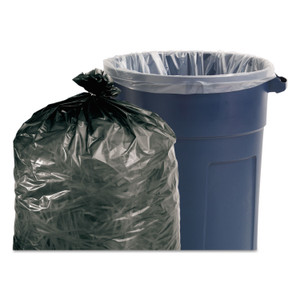 AbilityOne 8105015346826, SKILCRAFT Insect Repellent Trash Bags, 55 gal, 2 mil, 37" x 52", Black, Flat Pack, 65/Box