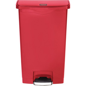 Rubbermaid Commercial Slim Jim 18-gal Step-On Container - Step-on Opening - Hinged Lid - 18 gal Capacity - Manual - Durable, Foot Pedal, Easy to Clean - RCP1883568