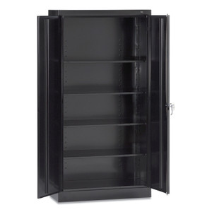 Tennsco 72" High Standard Cabinet (Assembled), 36w x 18d x 72h, Black