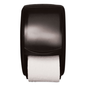 Tork Twin Standard Roll Bath Tissue Dispenser, 7.5 x 7 x 12.75, Smoke (TRK55TR) View Product Image