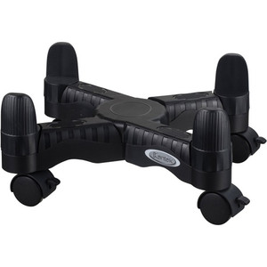 Kantek Mobile CPU Stand Slim Sleek Design Adjustable for Range of CPUs - 60 lb Load Capacity - 4.80" Height x 16" Width x 7" Depth