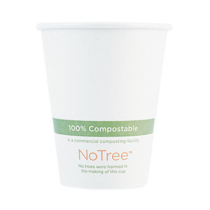 World Centric NoTree Paper Hot Cups, 4 oz, Natural, 1,000/Carton