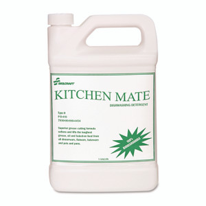 AbilityOne 7930008804454, SKILCRAFT Kitchen Mate Dishwashing Detergent, 1 gal Bottle, 6/Box