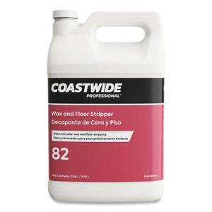 Coastwide Professional Wax and Floor Stripper, Ultra-Low Odor Soap Scent, 1 gal Bottle, 4/Carton (CWZ815054) View Product Image