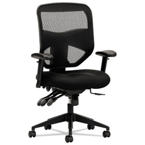 HON VL532 Mesh High-Back Task Chair, Supports Up to 250 lb, 17" to 20.5" Seat Height, Black