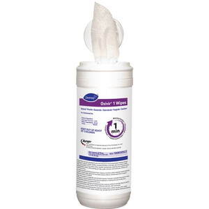 Diversey Oxivir 1 Wipes - Ready-To-Use - Characteristic, Cherry Almond Scent - 8" Length x 7" Width - Disinfectant, VOC-free, Fragrance-free, NPE-free, Phosphate-free, Phenol-free, Fast Acting, Deodorize - White