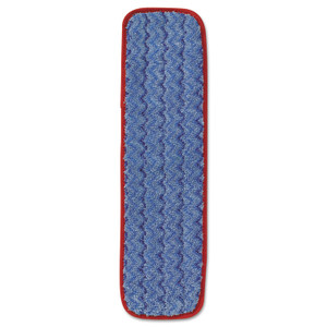 Rubbermaid Commercial Microfiber Wet Mopping Pad, 18.5" x 5.5" x 0.5", Red (RCPQ410RED) View Product Image