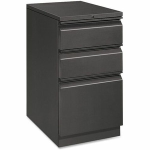 HON Brigade H33723R Pedestal - 28" Height x 15" Width x 22.9" Depth - 3 x Box, File Drawer(s) - Material: Steel - Finish: Charcoal