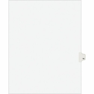 Avery Individual Legal Exhibit Dividers - Avery Style - 1 Printed Tab(s) - Digit - 16 - 1 Tab(s)/Set