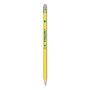 Ticonderoga Pre-Sharpened Pencil, HB (#2), Black Lead, Yellow Barrel, Dozen