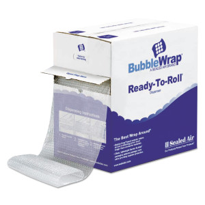 Sealed Air Bubble Wrap Cushioning Material in Dispenser Box, 0.19" Thick, 12" x 175 ft (SEL88655) View Product Image