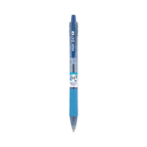 Pilot B2P Bottle-2-Pen Recycled Ballpoint Pen, Retractable, Fine 0.7 mm, Blue Ink, Translucent Blue Barrel, Dozen