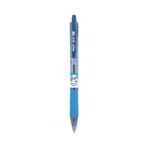 Pilot B2P Bottle-2-Pen Recycled Ballpoint Pen, Retractable, Fine 0.7 mm, Blue Ink, Translucent Blue Barrel, Dozen (PIL32601) View Product Image