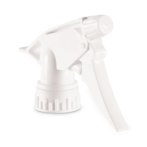 Boardwalk Non-Leaking Trigger Sprayer 300ES, 9.5" Tube, Fits 32 oz Bottles, White, 24/Carton